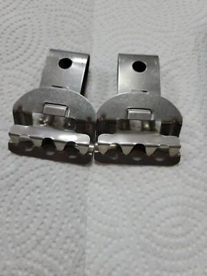 1 Set of 2 Vintage Stainless Steel Film Drying Clips PAKO