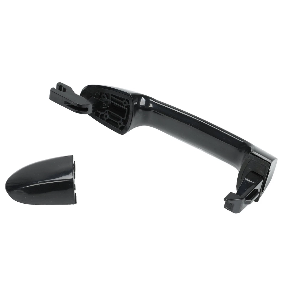 Door Handle Exterior Smooth Black Rear Passenger Right For 04 09