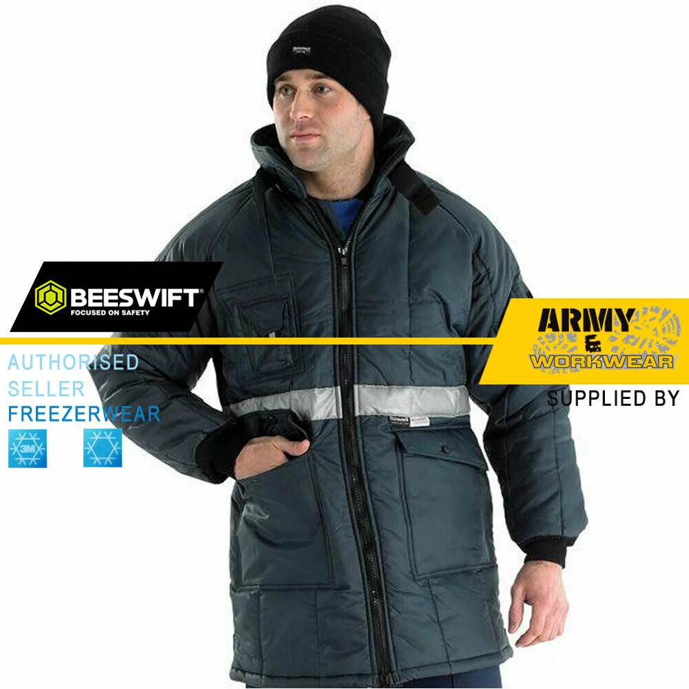 Coldstar Freezer Jacket Padded Thermal 3M Lined Parka Coat Work Sub Zero Temp