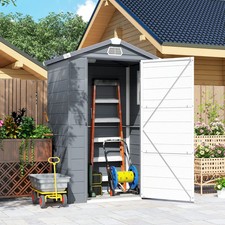Garden Shed Foundation Kit Tools Bin Equipments Outdoor Gear Storage Shelter