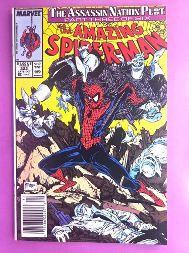 THE AMAZING SPIDER-MAN  #322  VG(LOWER GRADE)  1989  B&B COMBINE SHIPPING BX2485