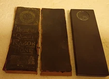 Antique BBB Binghams Best Brand Razor Hone Stone Original Box instructions