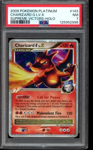 PSA 7 Charizard G Lv. X 143/147 Holo - Supreme Victors