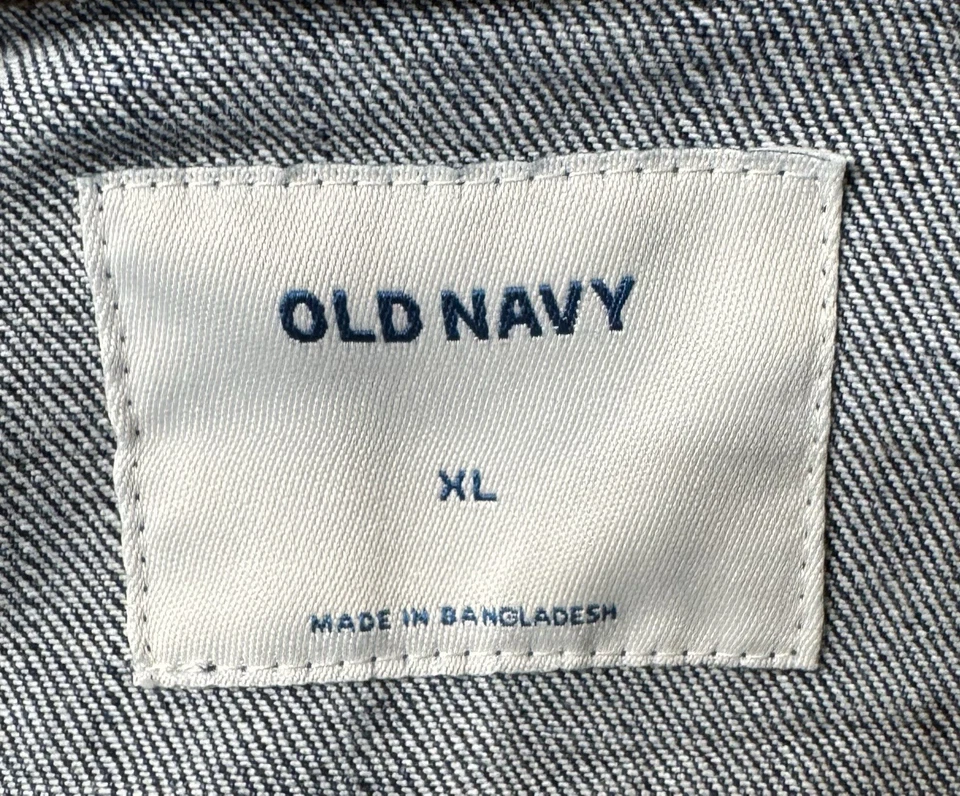 Old Navy Denim Jean Jacket Women’s Size XL – Pre-Owned, Classic Blue - Image 4 of 4