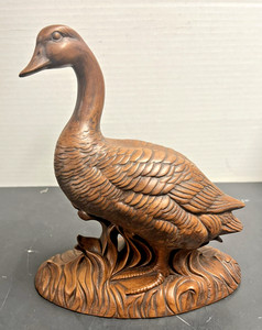 Vtg 1970's Atlantic Mold Ceramic 9" Duck Numbered + Stamped Easter Goose Mallard
