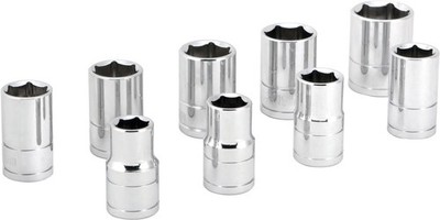 Performance Tool 1/2'' 6 Point Socket Sets Shallow Metric W32202