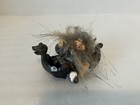 Viking Troll in a Viking Ship with Jug and Beer Mug Figurine, 3” In Length — photo 1