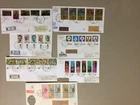 Seven Israel registered fdc with five,six stamps