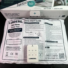 Lunderg Chair Alarm System With Wireless Sensor Pad & Monitor Tested