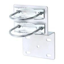 Antenna Pole Mounting Kit-Z-Bracket with Double U-bolt Clamp Pole Mounting Kit