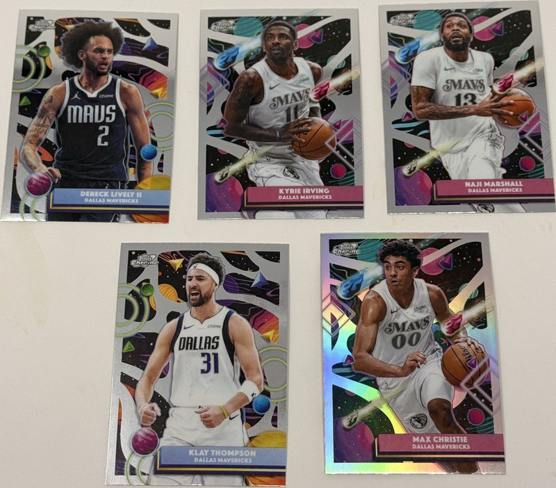 2026 Topps Chrome Cosmic Dallas Lot Irving Lively Marshall Thompson Chris