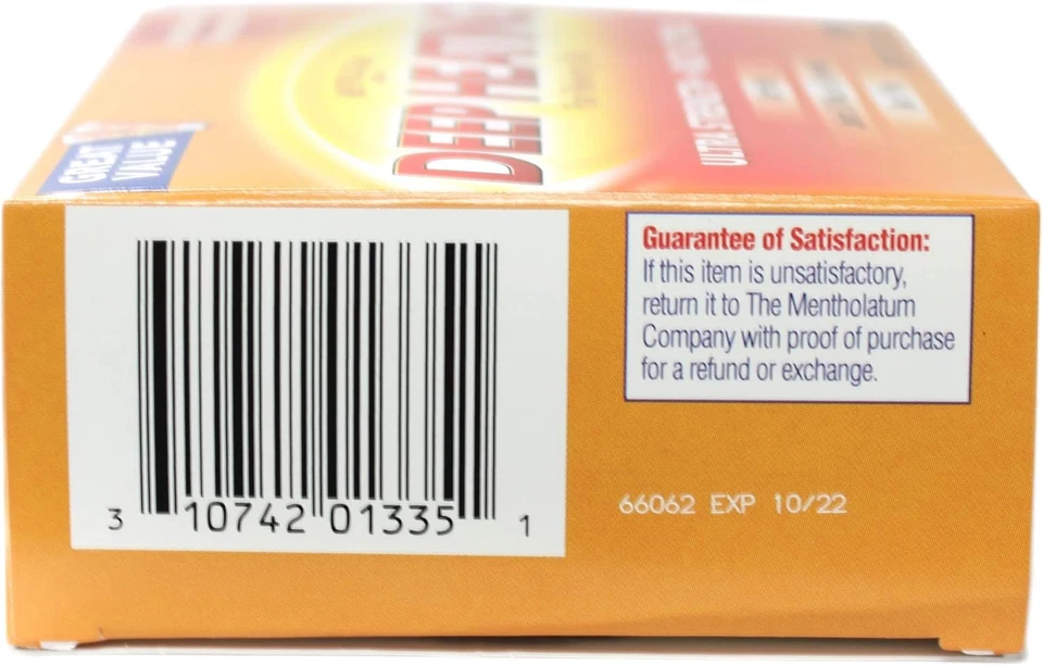 Frote para aliviar el dolor de calentamiento profundo mentolatum 2 x 2 onzas (paquete de valor de 5) Foto 3 de 4