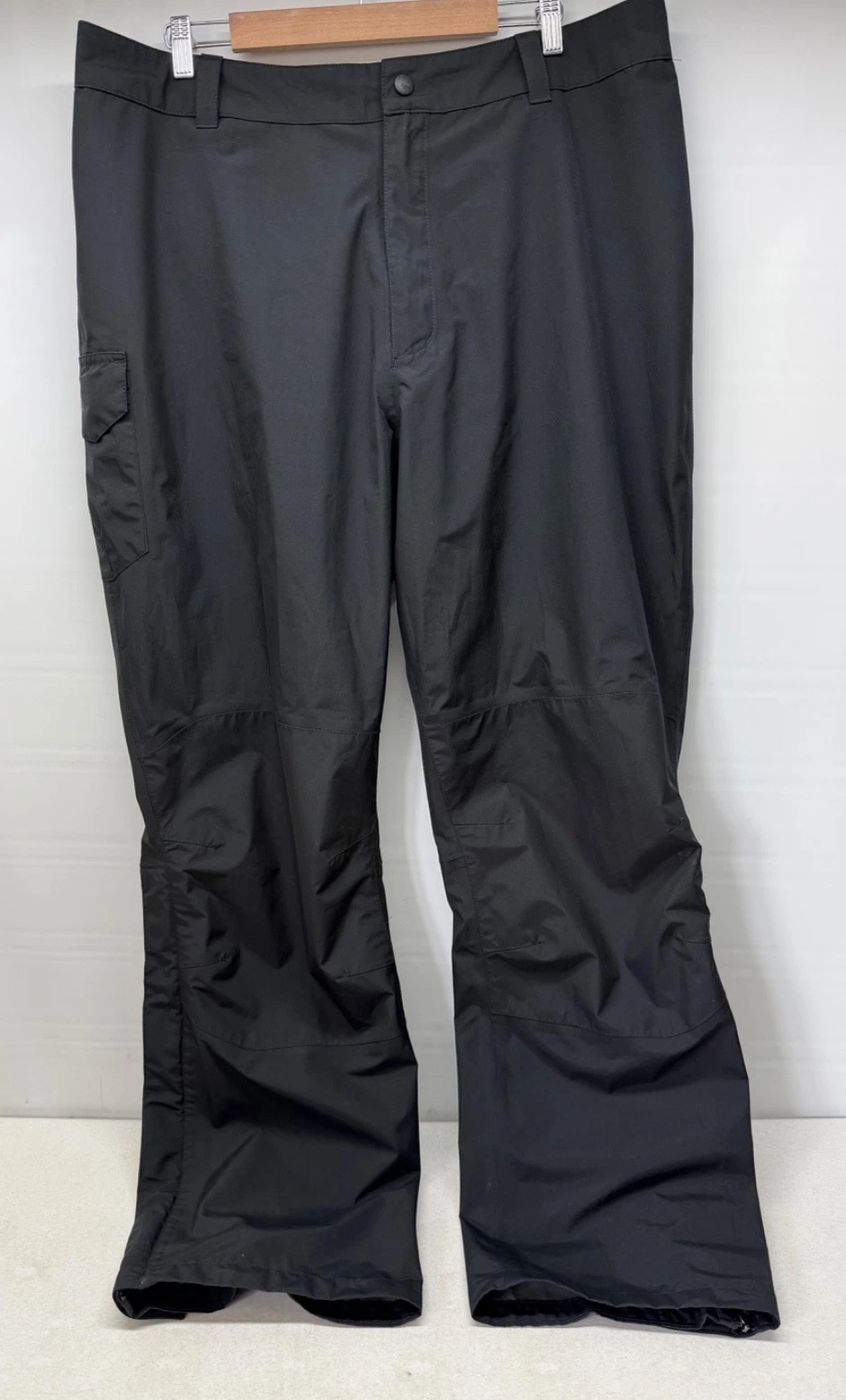 Cabela's GORE-TEX Rain Pants Mens XL Tall Black Waterproof Hunting Zip Pockets