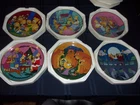 THE SIMPSONS FRANKLIN MINT SET 6 24K PLATES NEW STYROFOAM COA SAX CHRISTMAS