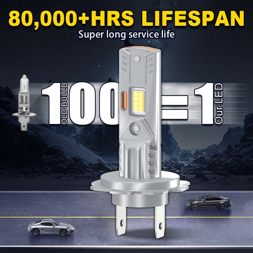 For Ford Fiesta MK7 Led 2008-17 Bright Xenon White Low Beam Headlight Bulbs 2x - Picture 3 of 8