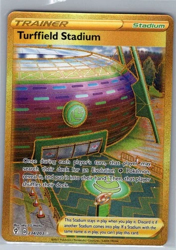 Turffield Stadium (Secret) 234/203 SWSH07: Evolving Skies - Pokemon Card - NM
