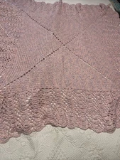 Pink Multicolor Throw/Baby Blanket 42x40