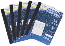 Composition Books Primary Grades K2 Wide Ruled 100 Sheets 5 Pack 72900