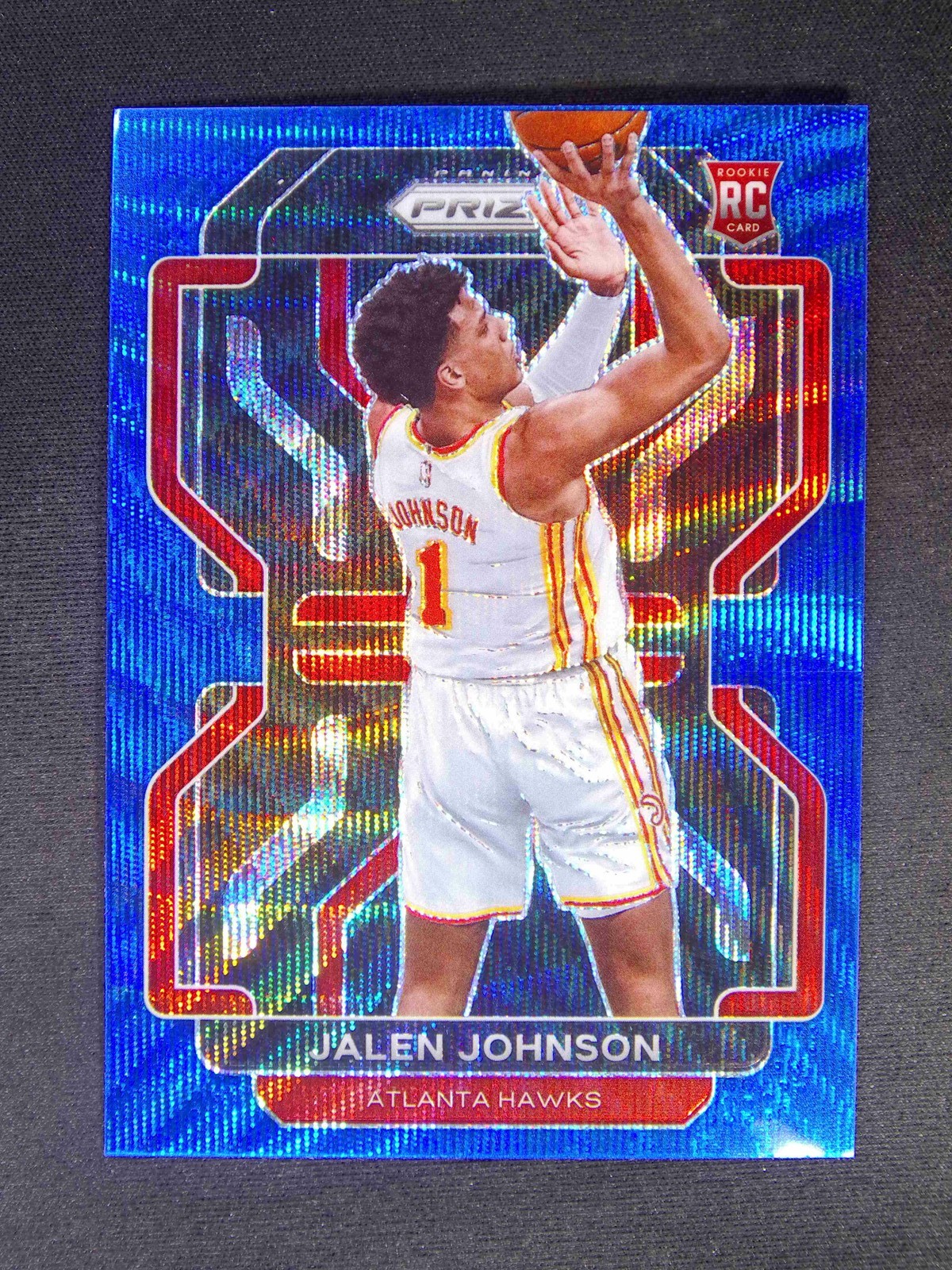 2021-22 Panini Prizm Jalen Johnson #305 RC Rookie Blue Wave