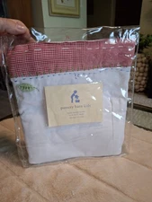 Pottery Barn Kids Basket Liner Extra Large Bugs Insects Gingham Trim NOS