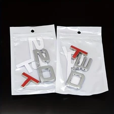 Multi-Position Adhesive-Backed Elegant Unique Universal Metal Car Emblem Sticker