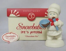 Dept 56 - Snowbabies "Chocolate Fix" Let's Pretend Figurine #69386 (NIB) 2003