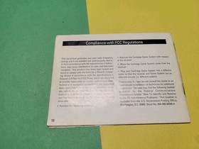 Nintendo NES Death Race Video Game Manual Only