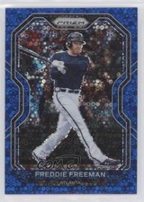 2021 Panini Prizm Tier II Blue Donut Circle 73/199 Freddie Freeman #112 1b8