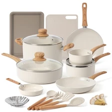 23 Pcs Pots and Pans Set Nonstick, Kitchen Cookware Sets, with Frying Pan, Sa...