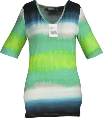 NEU ! Geisha Fashion Damen Shirt 1/2 Arm grün-mix Gr. L / 40 - Bild 1 von 4