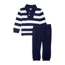 POLO RALPH LAUREN Rugby Striped Jogger Set 6M Boys