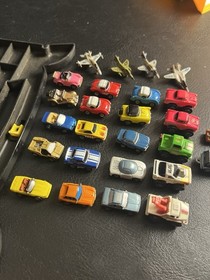 Micro Machines Galoob Huge Lot Cars Trucks Planes Military 26 Pieces 1988 Case