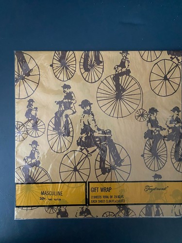 Vintage Nos männliches Verpackungspapier ~ Menge 12 ~ Schauen!! - Bild 10 von 13