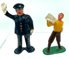 Vintage Lead Barclay Manoil Traffic Cop and Newspaper Boy