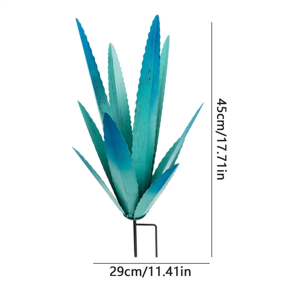 Metal Agave Plant Sculpture Plant Home Outdoor Decor Yard Decorations Stakes - image 4 of 4