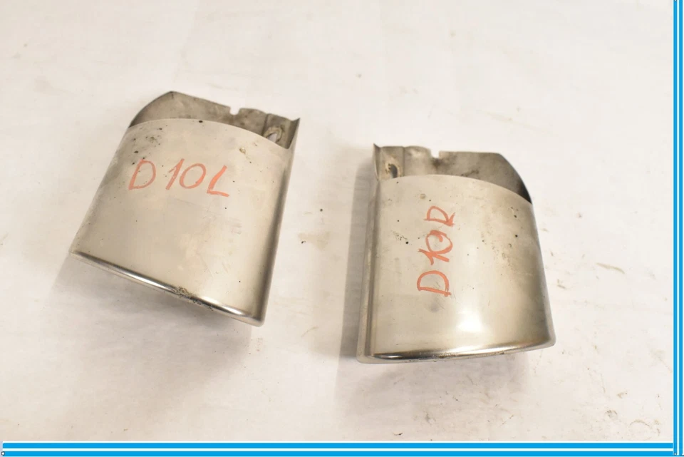 08-16 Juego de 2 puntas de silenciador de escape de parachoques trasero Mercedes W204 C300 E350 OEM Foto 3 de 4