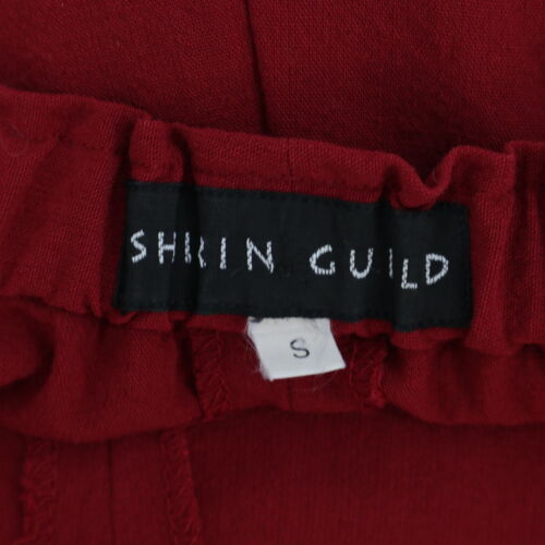 Shrin Guild Pants Wide Leg Cropped Womens S Small Red High Waisted Lagenlook - Picture 3 of 8