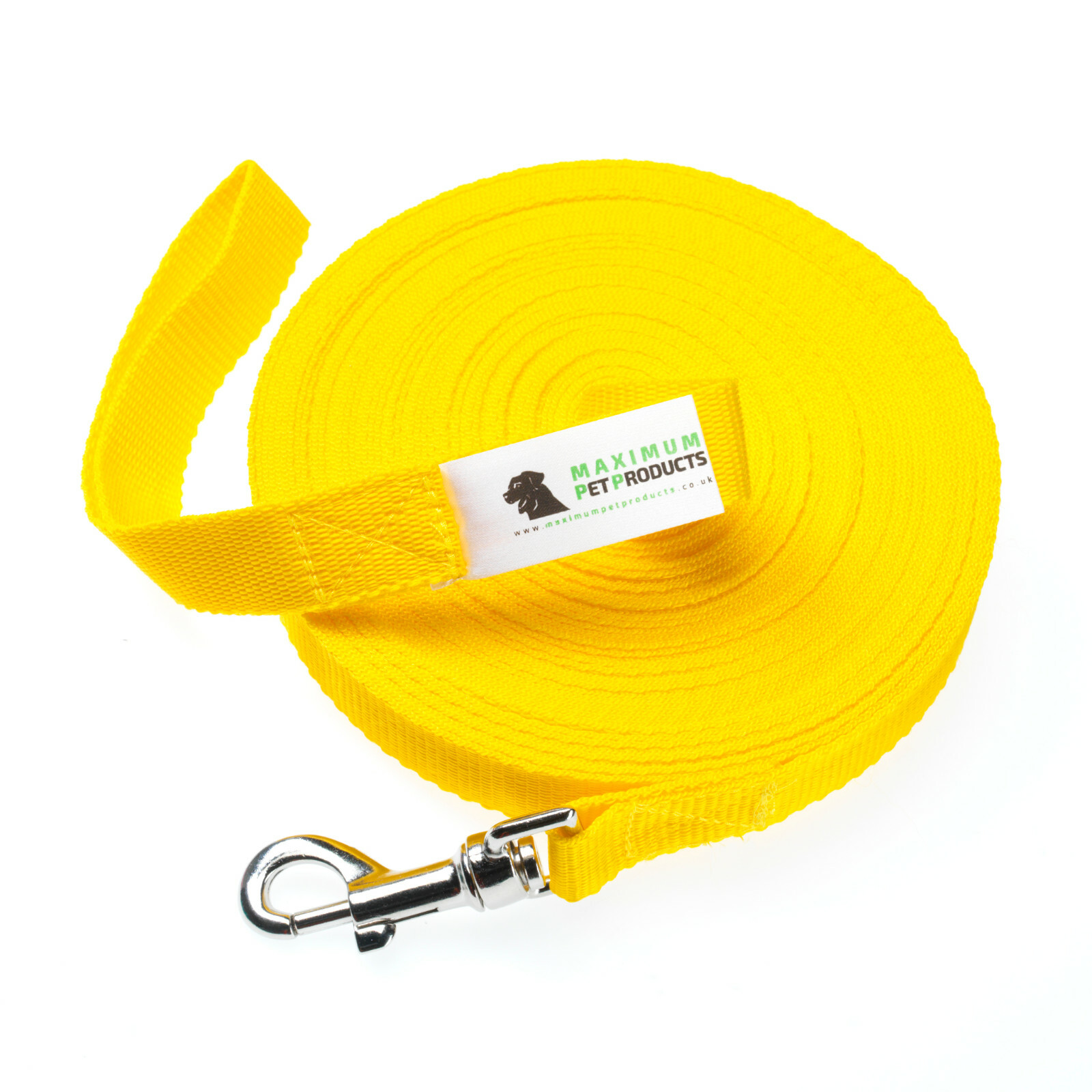 Dog Lead For Training, Tracking & Obedience Recall 100ft 30 Meter Yellow