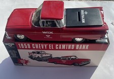 ERTL Wix Filters Ltd Edition 1959 Chevy El Camino Bank 1:25 Red Diecast Car
