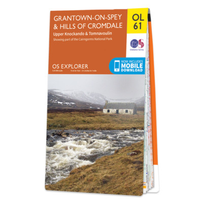 Ordnance Survey Explorer OL61 GRANTOWN ON SPEY Map scale 1:25 000