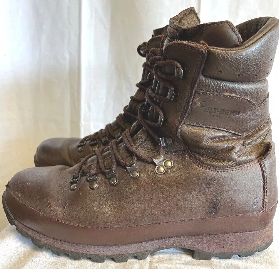 BRITISH ALTBERG Brown Defenders Boots Leather | eBay