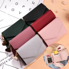 Women Casual Small Clutch Leather Mini Wallet Photo Credit ID Card Holder Purse