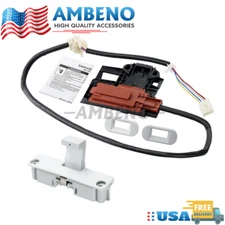 W10238287 W10404050 Washer Lid Lock Latch Switch+W10240513 Strike for Whirlpool