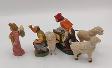 CONFALONIERI PRESEPE - Milano - 03 Statuine + 03 Pecorelle  - Chialú