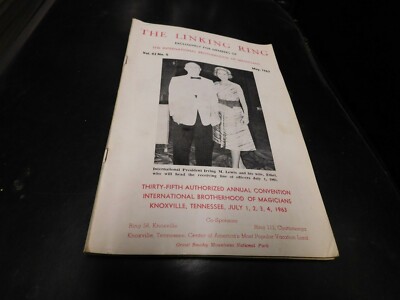 The Linking Ring Magic Magazine Magician Irving M. Lewis Ethel May 1963