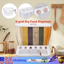 Cereal Dispenser Grain Container 10KG Kitchen Rice Storage Food Container Box