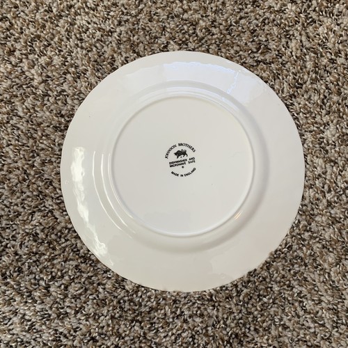 Johnson Brothers White Round Swirl Salad Plates Set of 5 England Regency ? - Picture 19 of 19