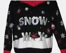 Snow Way Ugly Christmas Holiday Sweater Brand New Adult Small 4-6 Snow Way Ugly Christmas Holiday Sweater Brand New Adult Small 4-6