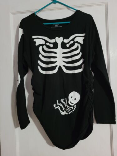 Motherhood Maternity Skeleton Halloween Costume T… - image 1