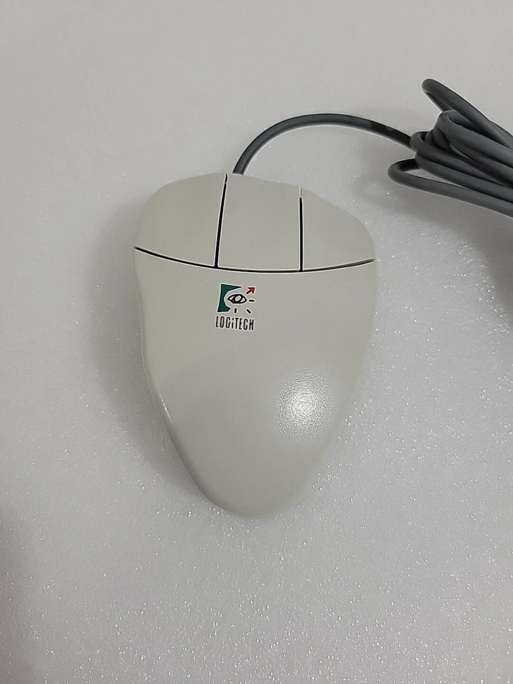 New Vintage Logitech Mouseman Serial-MousePort M-CQ38 Mechanical Ball Mouse - Image 3 of 4